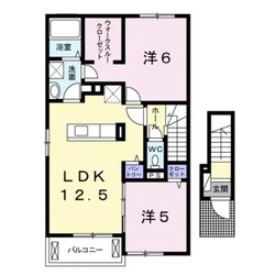 境港駅 バス8分  中野下車：停歩8分 2階の物件間取画像